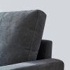 Modern fabric sofa L shape;  3 seater with ottoman-104.6"