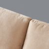 Modern fabric sofa L shape;  3 seater with ottoman-104.6"