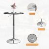 360¬∞ Swivel Round Pub Table with Height Adjustable
