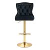 COOLMORE Bar Stools with Back and Footrest Counter Height Dining Chairs 2PC/SET