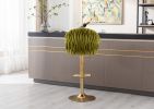 COOLMORE Vintage Bar Stools with Back and Footrest Counter Height Dining Chairs