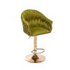 COOLMORE Vintage Bar Stools with Back and Footrest Counter Height Dining Chairs