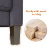 Modern Living Room Furniture L Shape Sofa with Ottoman