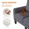 Modern Living Room Furniture L Shape Sofa with Ottoman