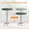 360¬∞ Swivel Round Pub Table with Height Adjustable