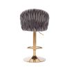 COOLMORE Vintage Bar Stools with Back and Footrest Counter Height Dining Chairs