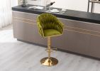 COOLMORE Vintage Bar Stools with Back and Footrest Counter Height Dining Chairs