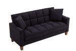 Hot Selling Solid Color Easy Assemble Loveseat 2 Seater Furniture Breathable Linen Sofa Chair