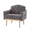 Accent Chair ,leisure single sofa with Rose Golden feet Item Code: W39531525 First Available: 2021-05-07 Return Rate: Low
