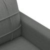 2-Seater Sofa Dark Gray 55.1" Fabric