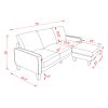 Modern Living Room Furniture L Shape Sofa with Ottoman