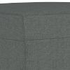 3 Piece Sofa Set with Cushions Dark Gray Fabric