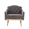 Accent Chair ,leisure single sofa with Rose Golden feet Item Code: W39531525 First Available: 2021-05-07 Return Rate: Low