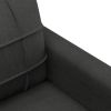 2-Seater Sofa Black 47.2" Fabric