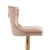 COOLMORE Bar Stools with Back and Footrest Counter Height Dining Chairs 2PC/SET