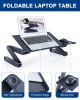 Adjustable Laptop Desk;  RAINBEAN Laptop Stand for Bed Portable Lap Desk Foldable Table Workstation Notebook Riser with Mouse Pad;  Ergonomic Computer
