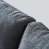 Modern fabric sofa L shape;  3 seater with ottoman-104.6"