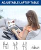 Adjustable Laptop Desk;  RAINBEAN Laptop Stand for Bed Portable Lap Desk Foldable Table Workstation Notebook Riser with Mouse Pad;  Ergonomic Computer