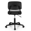 PU Leather Adjustable Office Chair  Swivel Task Chair with Backrest