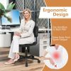 PU Leather Adjustable Office Chair  Swivel Task Chair with Backrest