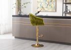COOLMORE Vintage Bar Stools with Back and Footrest Counter Height Dining Chairs